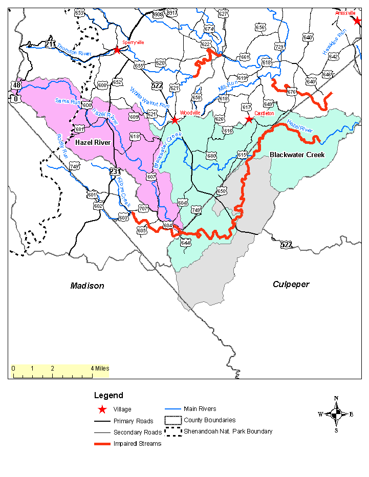 Overview Map, Upper Hazel River Watershed